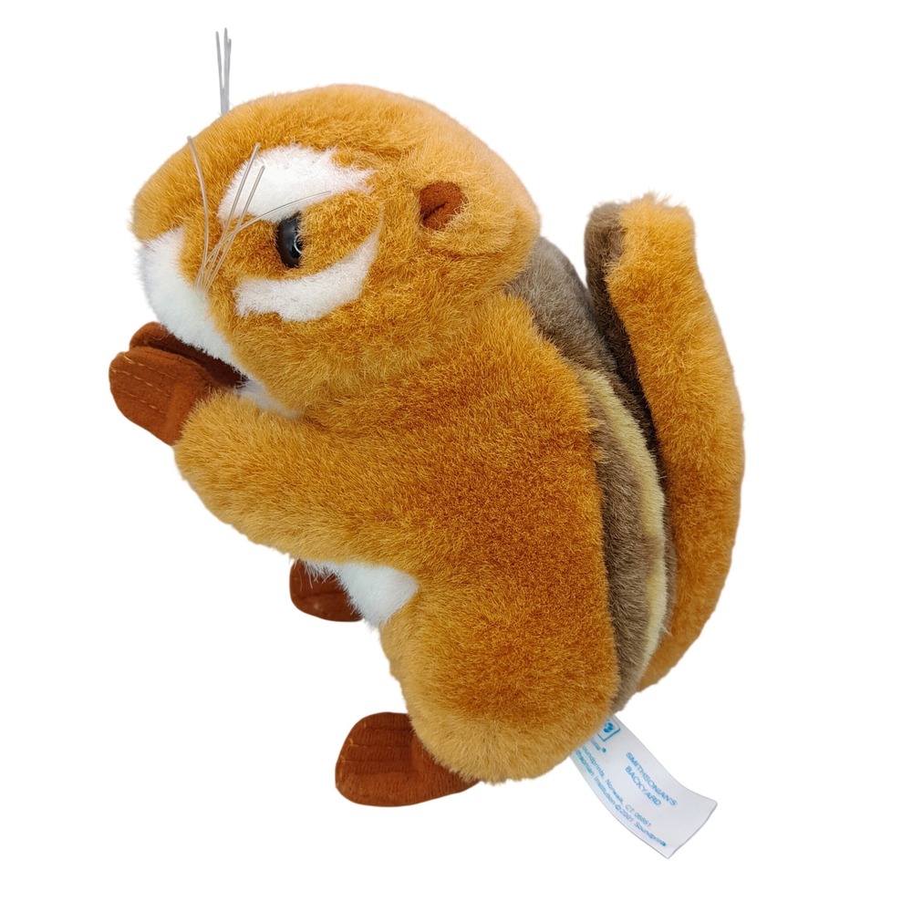Soundprints Smithsonian's Backyard Chipmunk Plush Stuffed Animal 2001 Vintage 6"